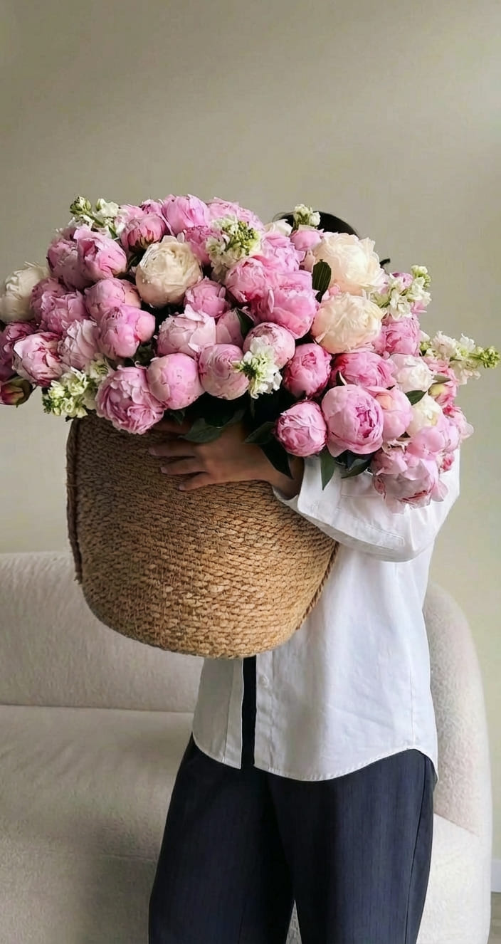 202 BLUSH PINK  PEONIES